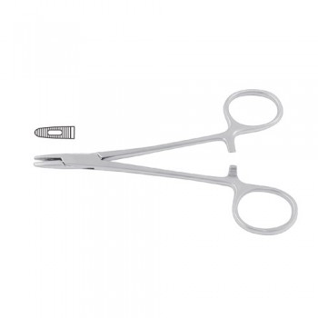 Derf Needle Holder One Fenestrated Jaw Stainless Steel, 12 cm - 4 3/4"